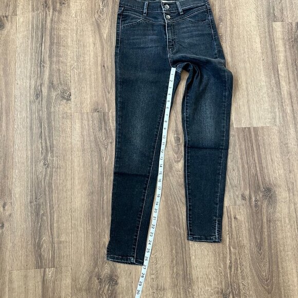 Levi's Mile High Super Skinny Black Jeans Sz 26 - Picture 6 of 11